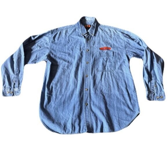 Florida Extra Large Blue Denim Shirt With Patch - Picture 1 of 9